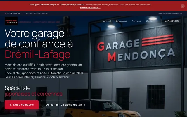 Garage Mendonça — projet Next.js